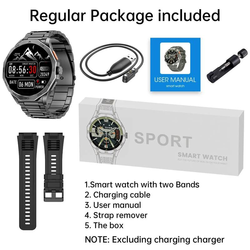 Multifunctional Smart Watch, Fashion Digital Watch, Waterproof Sports Watch for Women & Men, Wearable
