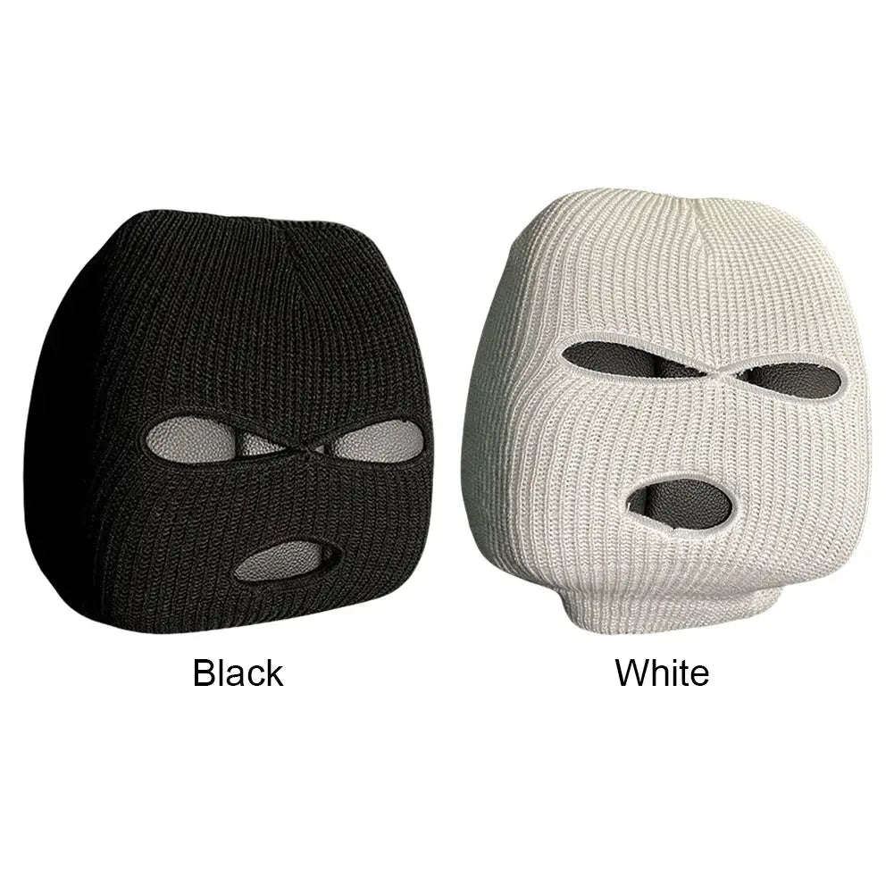Universal Car Seat Headrest Cover – 3-Hole Balaclava Style Funny Decoration