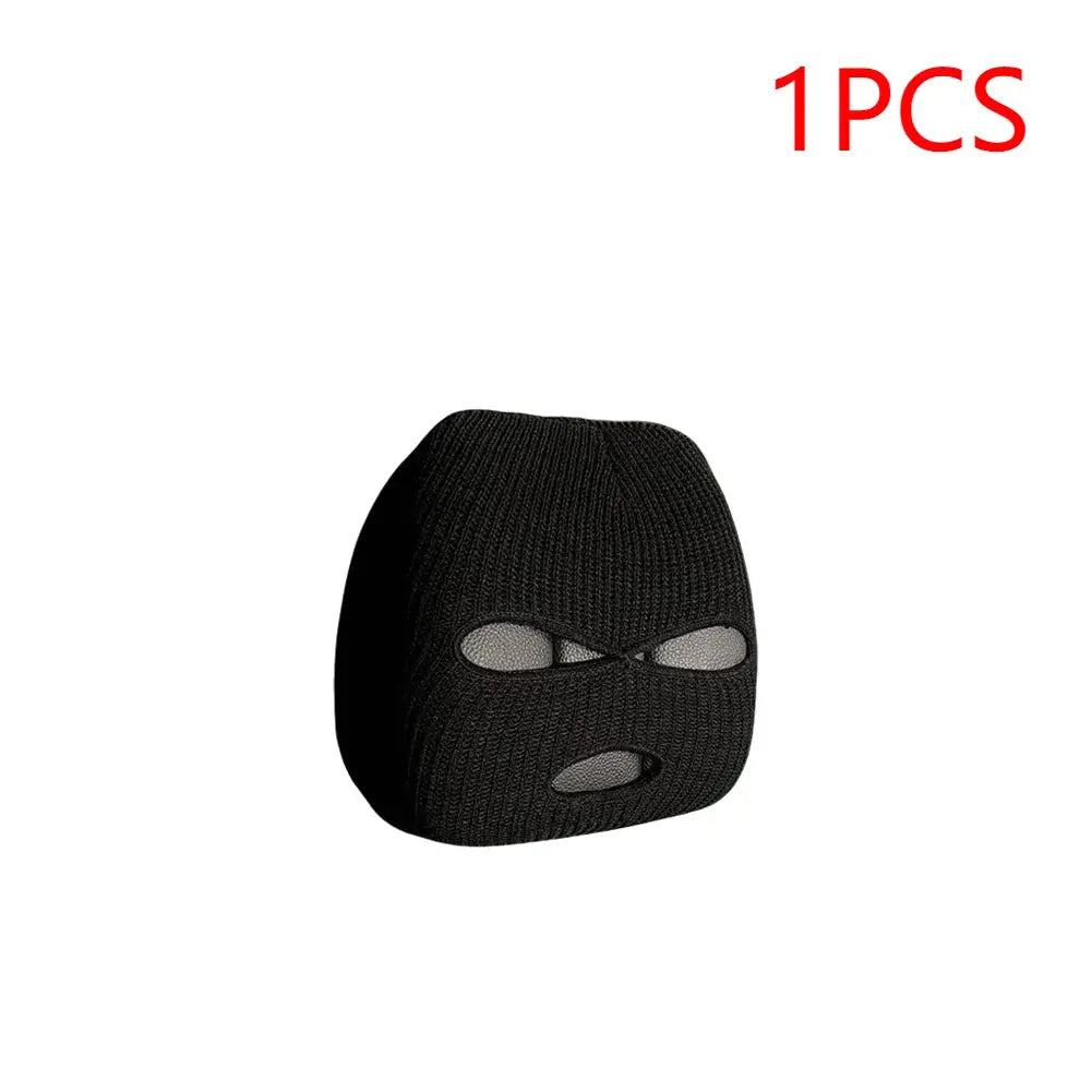 Universal Car Seat Headrest Cover – 3-Hole Balaclava Style Funny Decoration