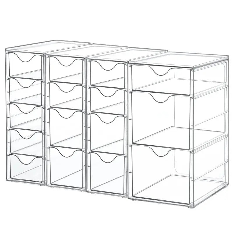 Vtopmart Acrylic Organizer – Clear Storage Drawers for Home & Office