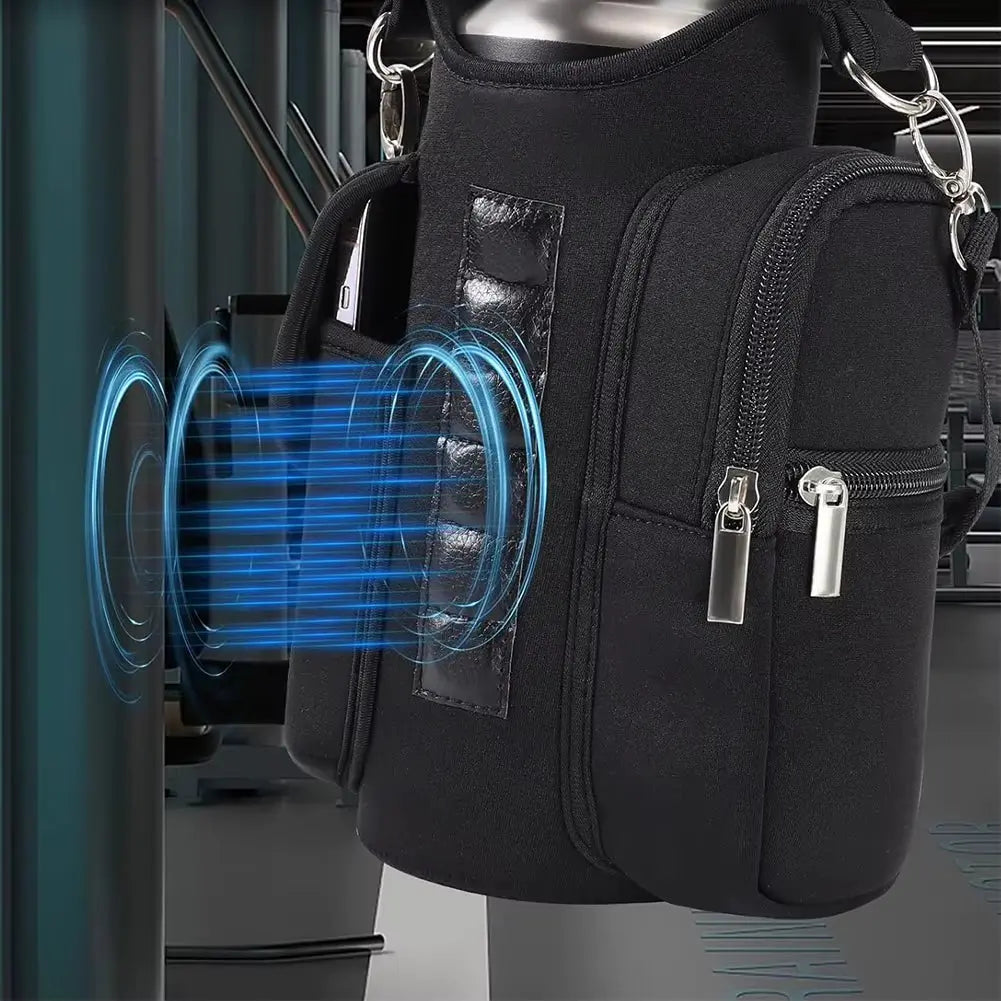 Magnetic Gym Bag Water Bottle Bag Sling Bag Phone Holder Water Bottle Carrier Bag for Men Women Fitness Travel Sports