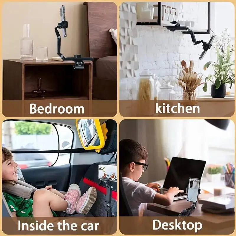 1080° Rotating Car Phone Holder – Multi-Function Sun Visor Mount