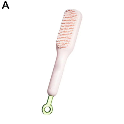 Retractable Comb Self-Cleaning Hair Brush Anti-Static Massage Comb for Women Smooth Hair Self Cleaning Hair Brush