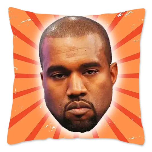 Hauska Kanye West -meemitykkityynynpäällinen 40x40cm pehmeä heittotyynynpäällinen sohvalle, auton neliönmuotoiselle tyynynpäälliselle, olohuoneen sisustukseen.