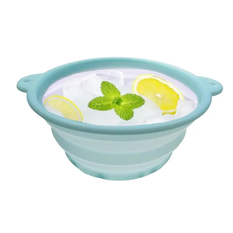 Folding Basin Silicone Facial Ice Bath Bowl Collapsible Silicone Ice Bath Bowl Efficient Washing Basin Silicone Ice Bath Bowl