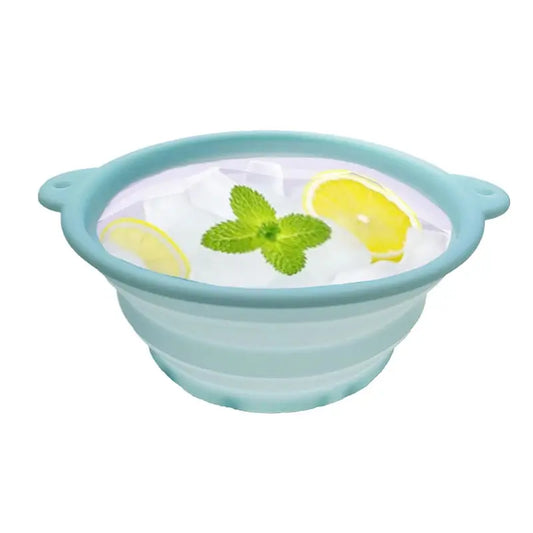 Folding Basin Silicone Facial Ice Bath Bowl Collapsible Silicone Ice Bath Bowl Efficient Washing Basin Silicone Ice Bath Bowl