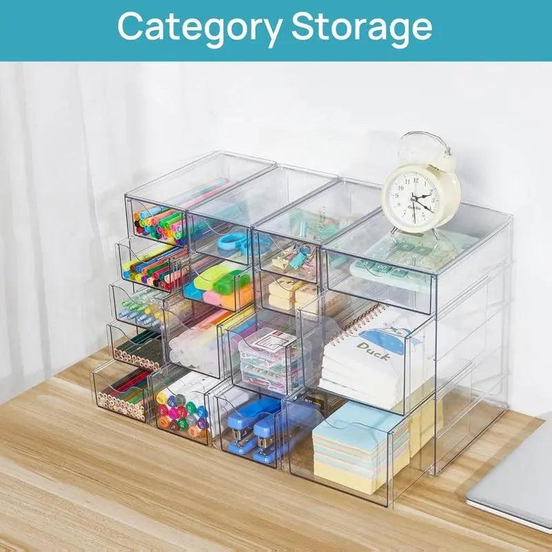 Vtopmart Acrylic Organizer – Clear Storage Drawers for Home & Office