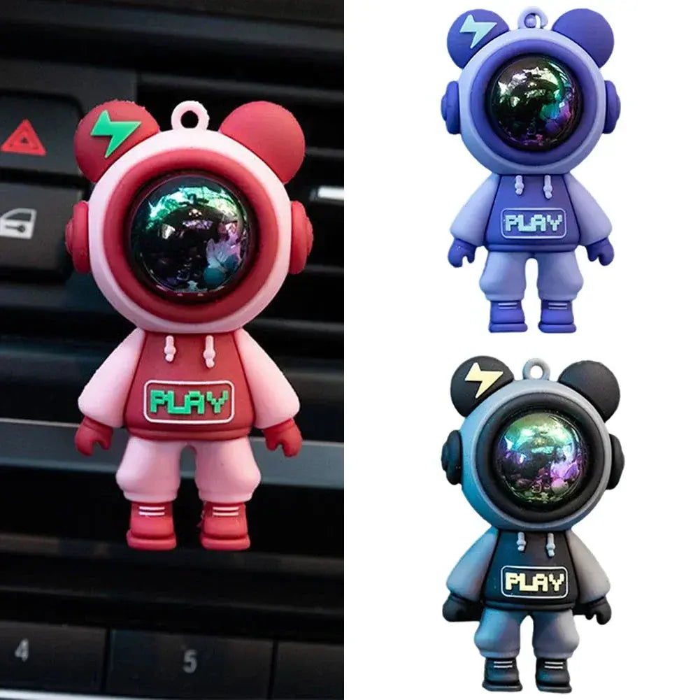 Astronaut Car Air Freshener Clip – Cartoon Perfume for Air Vents