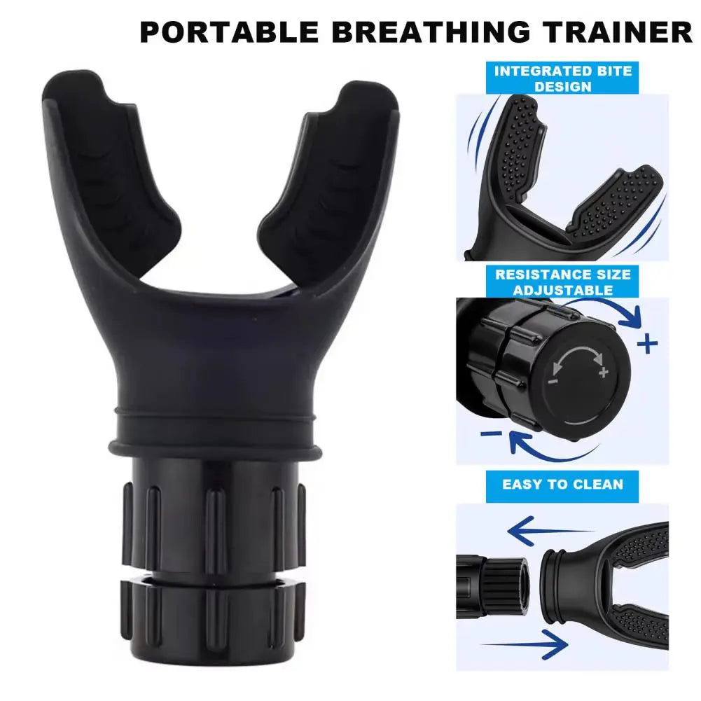Silicone Breathing Trainer – Adjustable Lung Capacity Exerciser
