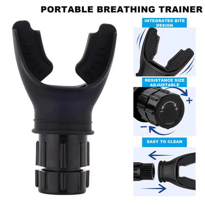 Silicone Breathing Trainer – Adjustable Lung Capacity Exerciser