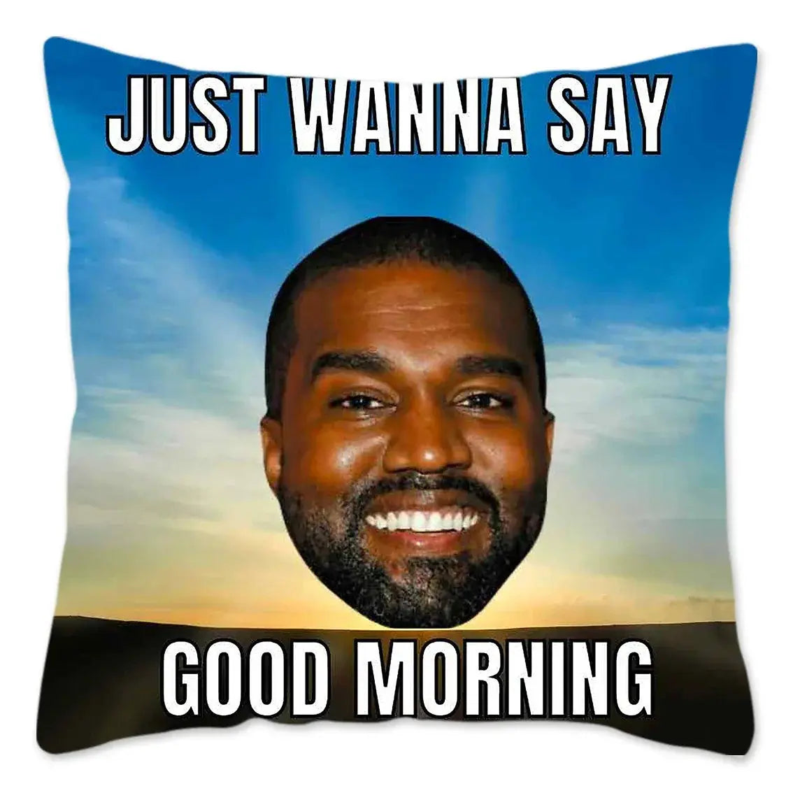 Hauska Kanye West -meemitykkityynynpäällinen 40x40cm pehmeä heittotyynynpäällinen sohvalle, auton neliönmuotoiselle tyynynpäälliselle, olohuoneen sisustukseen.