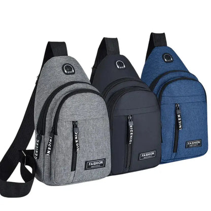 Men's Canvas Briefcase – Stylish Small Shoulder Bag for Casual Use