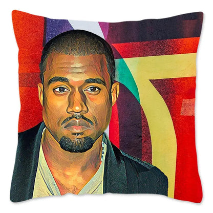 Hauska Kanye West -meemitykkityynynpäällinen 40x40cm pehmeä heittotyynynpäällinen sohvalle, auton neliönmuotoiselle tyynynpäälliselle, olohuoneen sisustukseen.