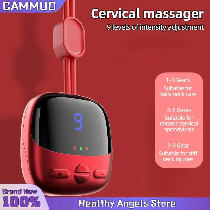 Mini Smart Hanging Neck Shoulder Cervical Spine Massager Mini Portable Hot Compress Neck Artifact Dredging Neck Protector