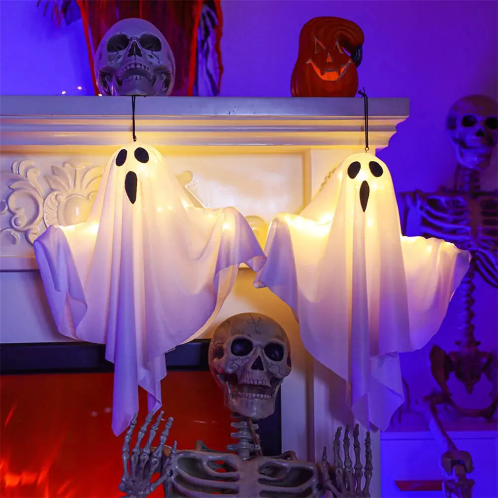 Halloween Lighted Ghost Decoration – Waterproof Hanging Glowing Ghost for Outdoor & Indoor Décor