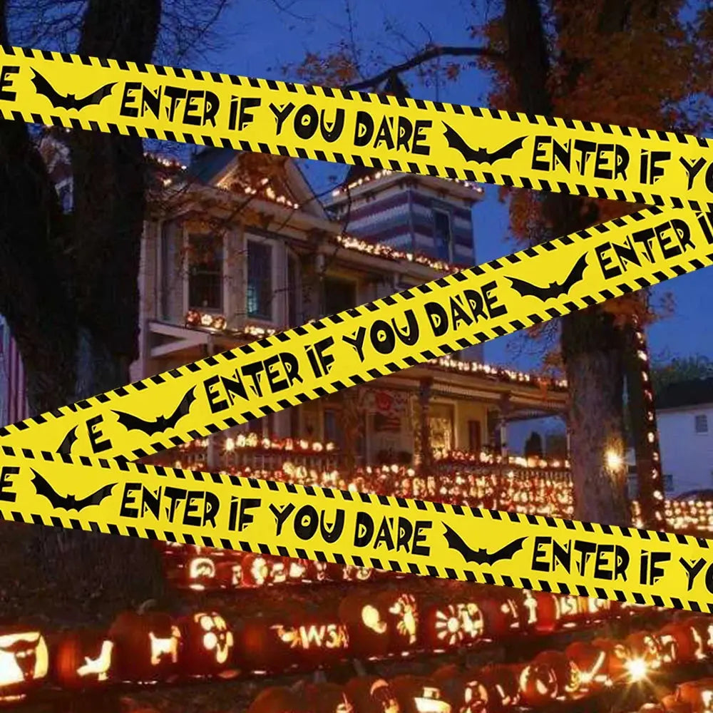 Danger Fright Tape – Easy Halloween prop to create creepy vibes.