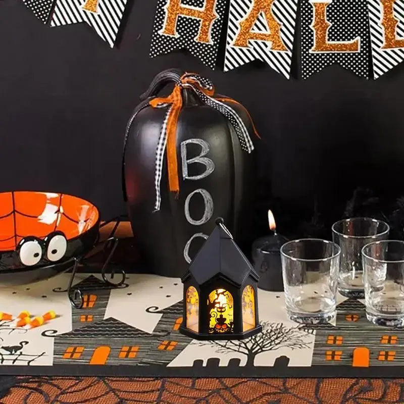 Halloween Handheld Castle Lights – Portable LED Lanterns for Spooky Party & Festive Décor