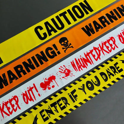 Danger Fright Tape – Easy Halloween prop to create creepy vibes.
