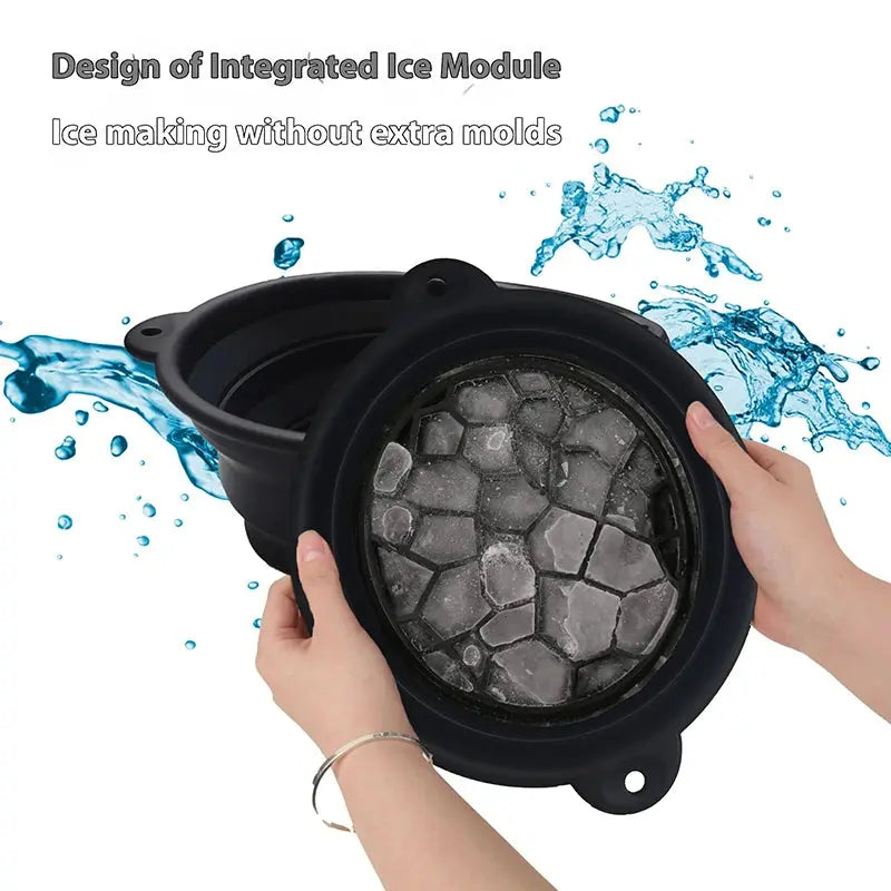 Folding Basin Silicone Facial Ice Bath Bowl Collapsible Silicone Ice Bath Bowl Efficient Washing Basin Silicone Ice Bath Bowl