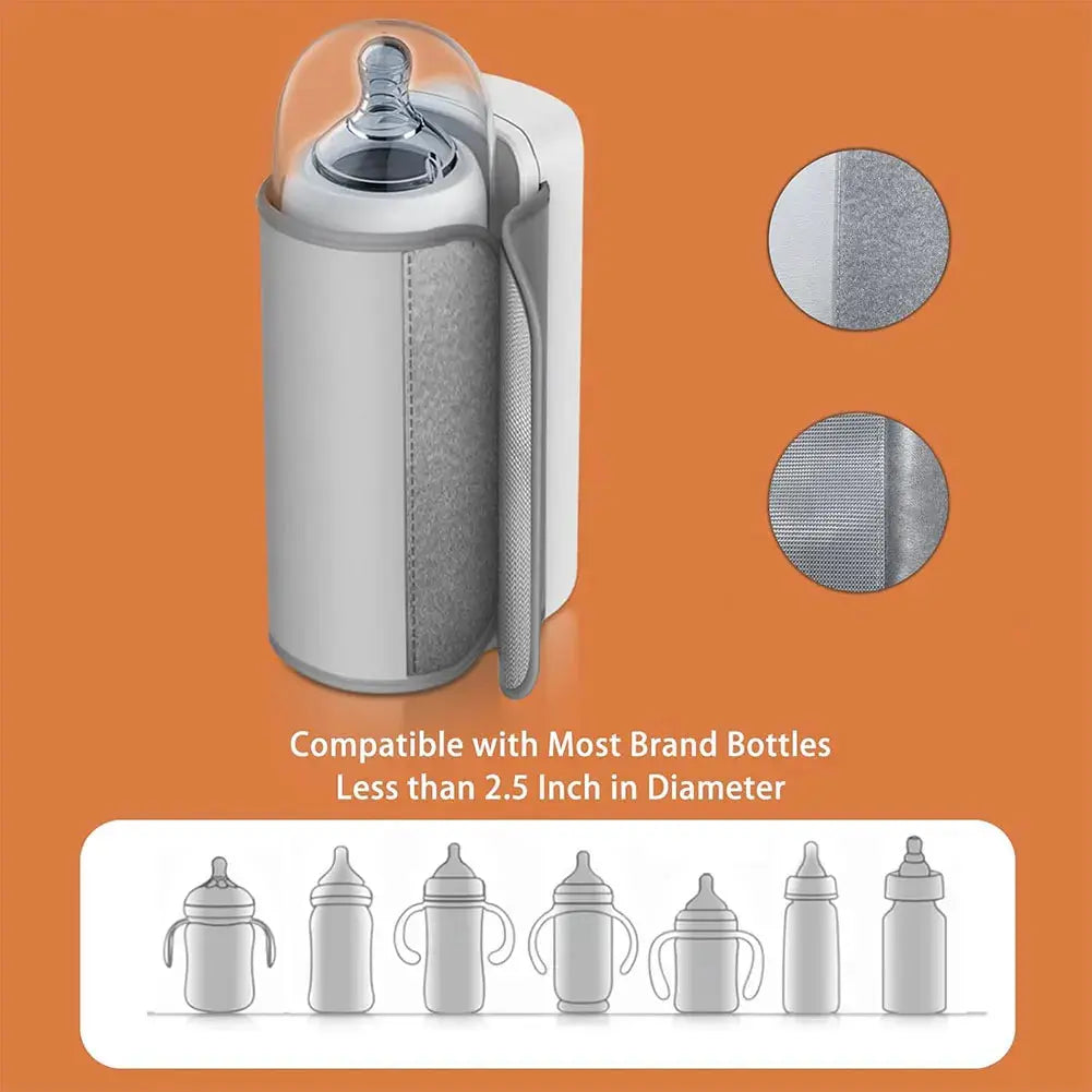 Rechargeable Wireless Baby Bottle Warmer for On-the-Go Feeding