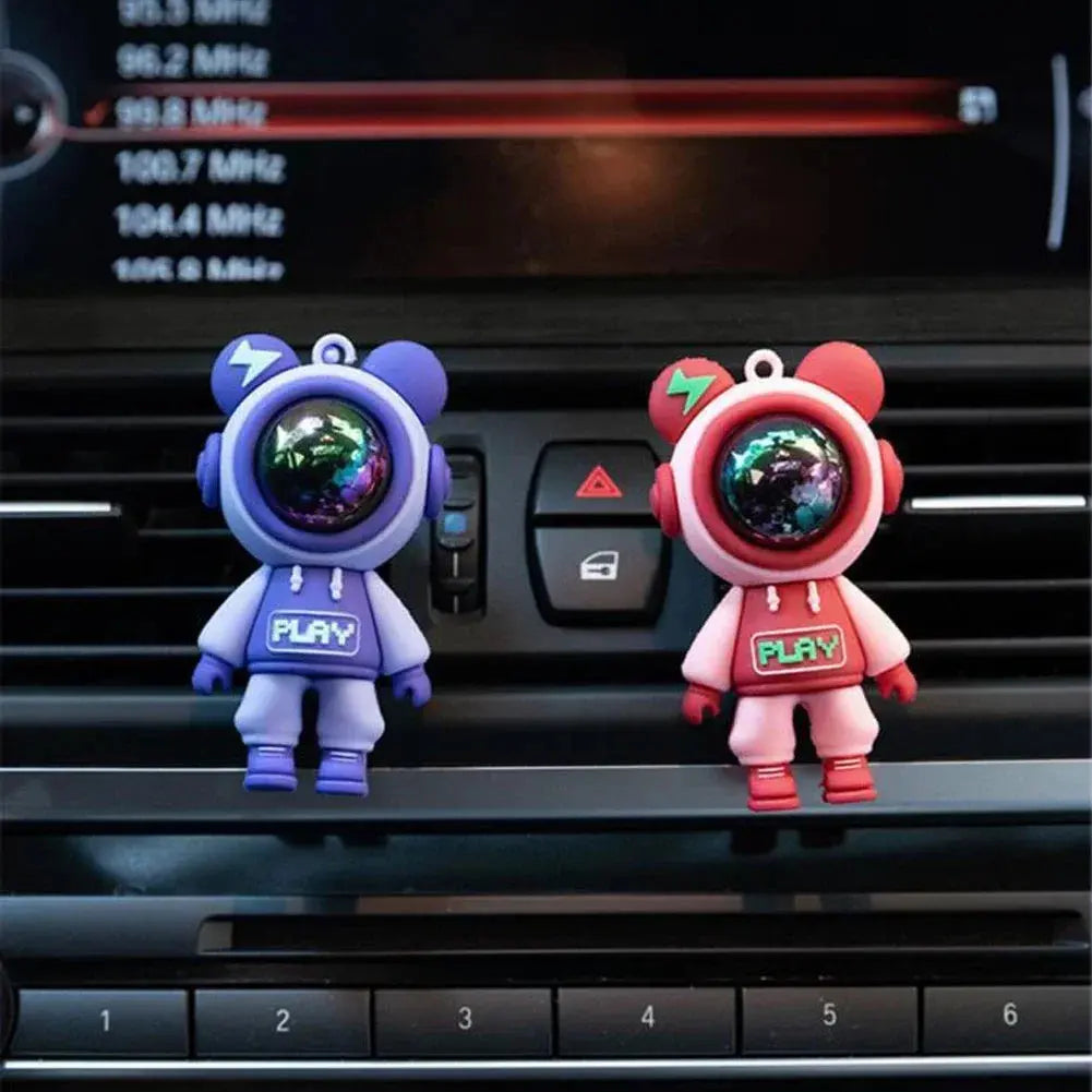 Astronaut Car Air Freshener Clip – Cartoon Perfume for Air Vents