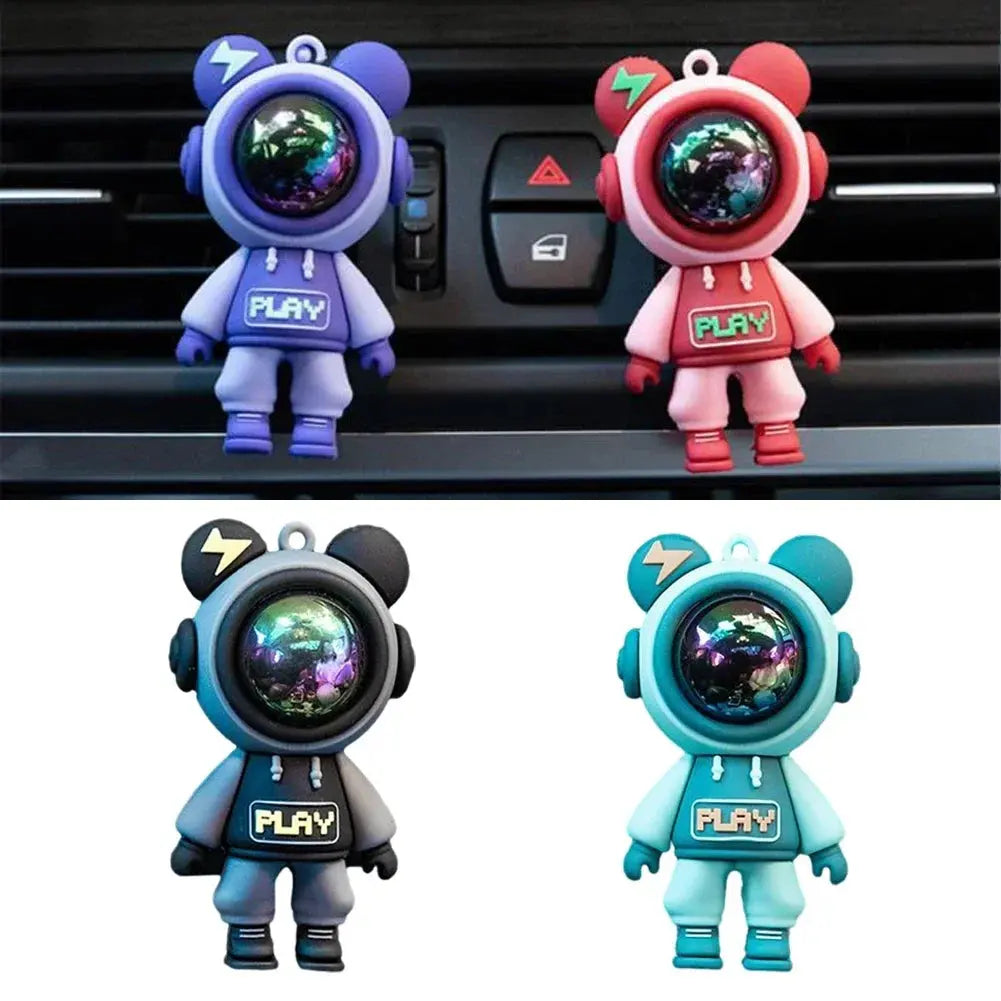 Astronaut Car Air Freshener Clip – Cartoon Perfume for Air Vents