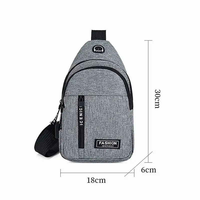 Men's Canvas Briefcase – Stylish Small Shoulder Bag for Casual Use