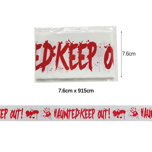 Danger Fright Tape – Easy Halloween prop to create creepy vibes.