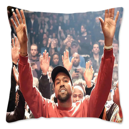 Hauska Kanye West -meemitykkityynynpäällinen 40x40cm pehmeä heittotyynynpäällinen sohvalle, auton neliönmuotoiselle tyynynpäälliselle, olohuoneen sisustukseen.