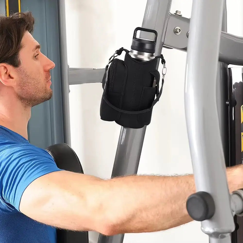 Magnetic Gym Bag Water Bottle Bag Sling Bag Phone Holder Water Bottle Carrier Bag for Men Women Fitness Travel Sports
