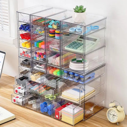 Vtopmart Acrylic Organizer – Clear Storage Drawers for Home & Office
