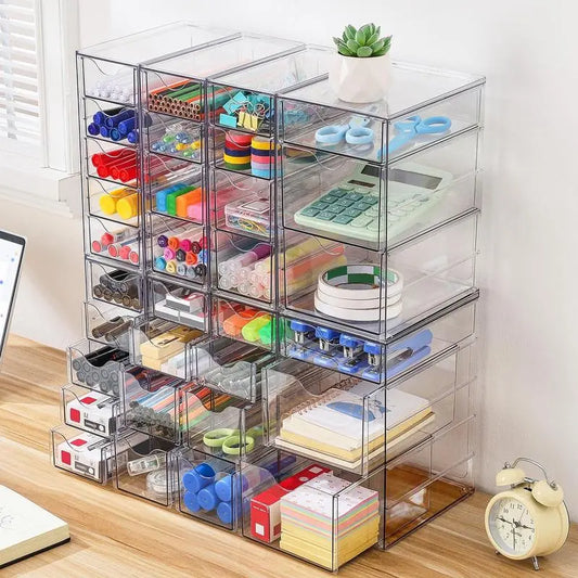 Vtopmart Acrylic Organizer – Clear Storage Drawers for Home & Office