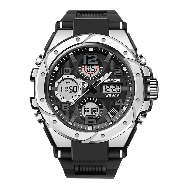 Watch Fashion Sports Multi Functional Student Electronic Watch Men'S Waterproof Quartz Watch