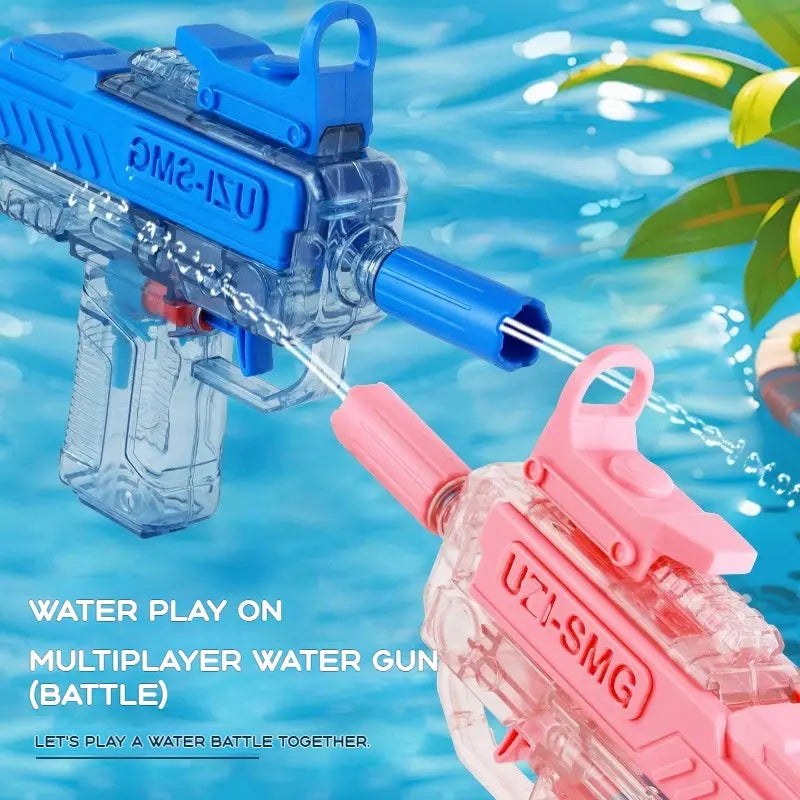UZI-Style Water Gun – Battery-Free High-Pressure Full-Auto Water Blaster (Kids & Adults)