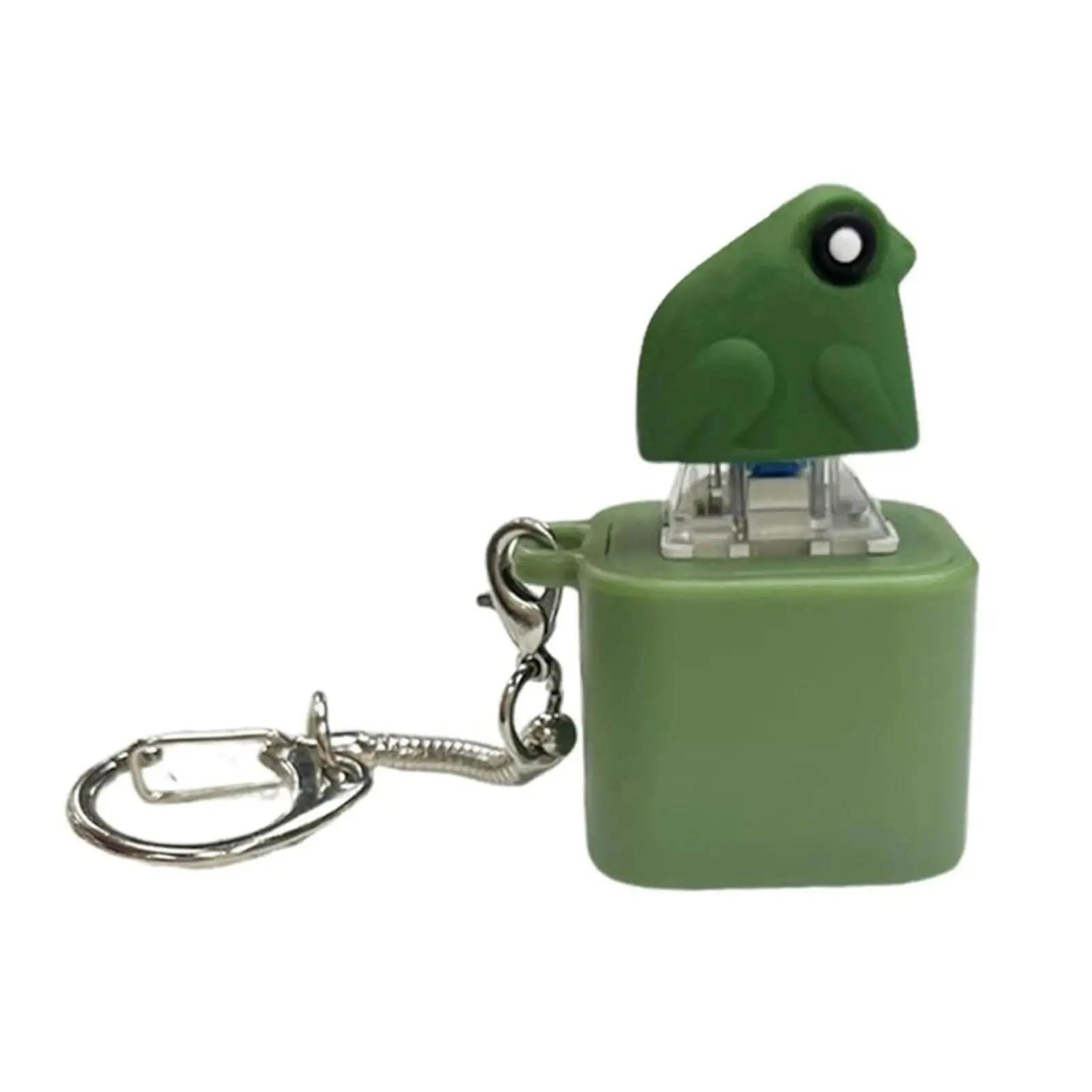 Croaking Frog Fidget Keychain – Rechargeable Light-Up Stress Reliever