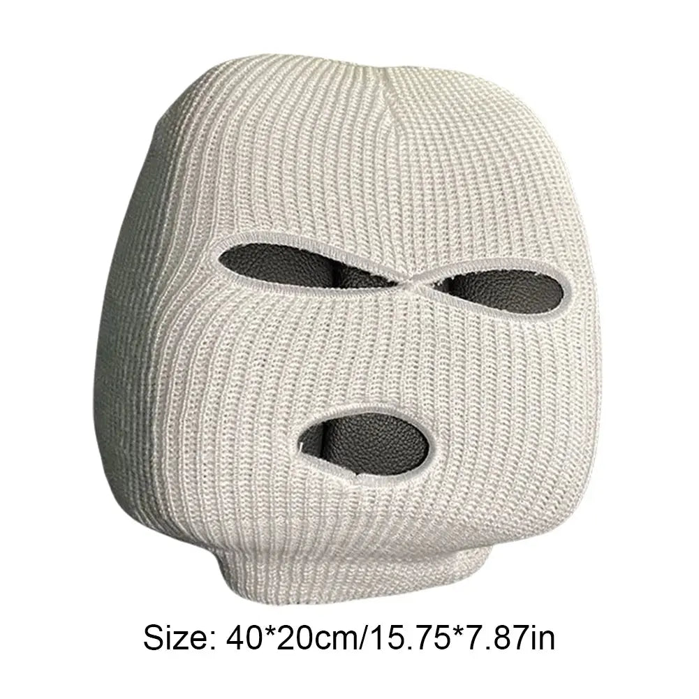 Universal Car Seat Headrest Cover – 3-Hole Balaclava Style Funny Decoration