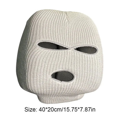 Universal Car Seat Headrest Cover – 3-Hole Balaclava Style Funny Decoration