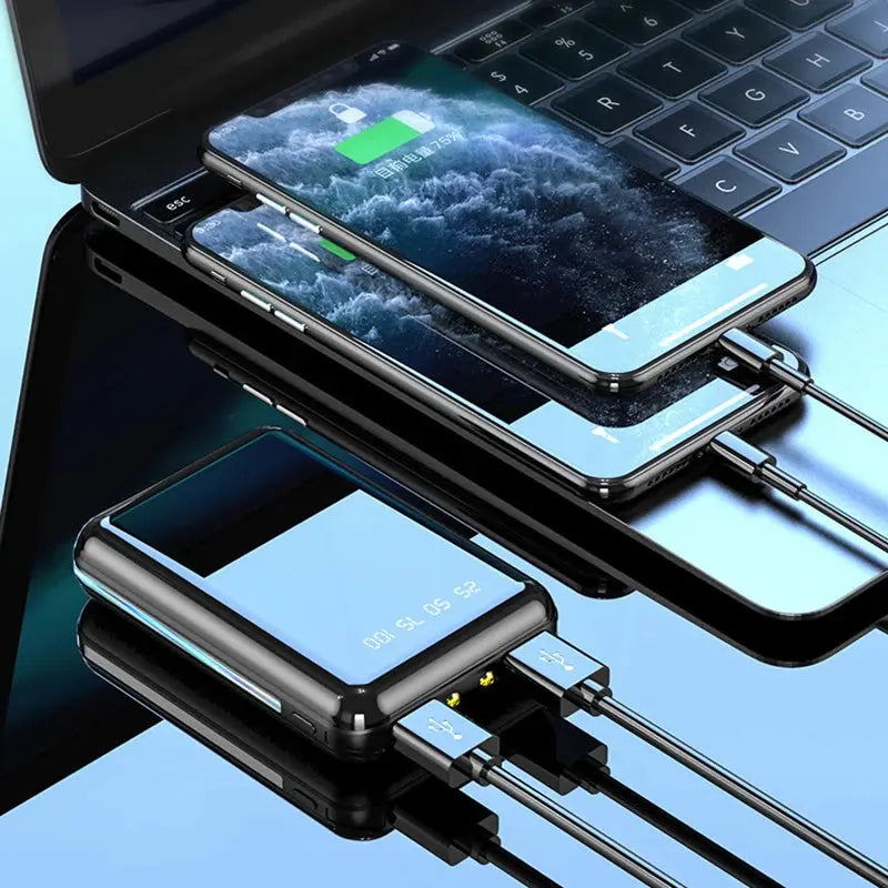 20,000mAh Mini Power Bank – Portable Charger with LED Display