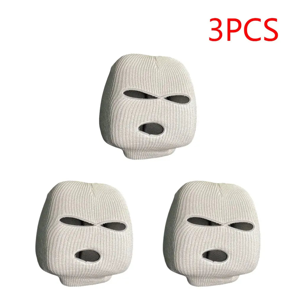 Universal Car Seat Headrest Cover – 3-Hole Balaclava Style Funny Decoration
