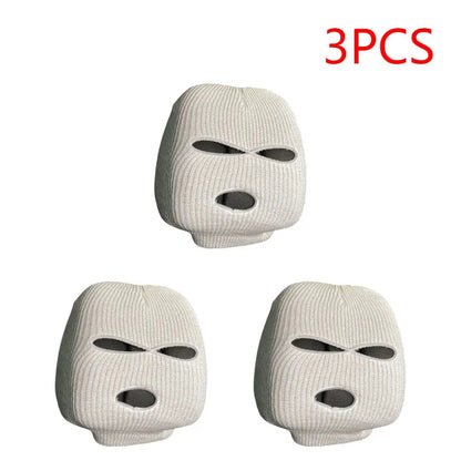 Universal Car Seat Headrest Cover – 3-Hole Balaclava Style Funny Decoration