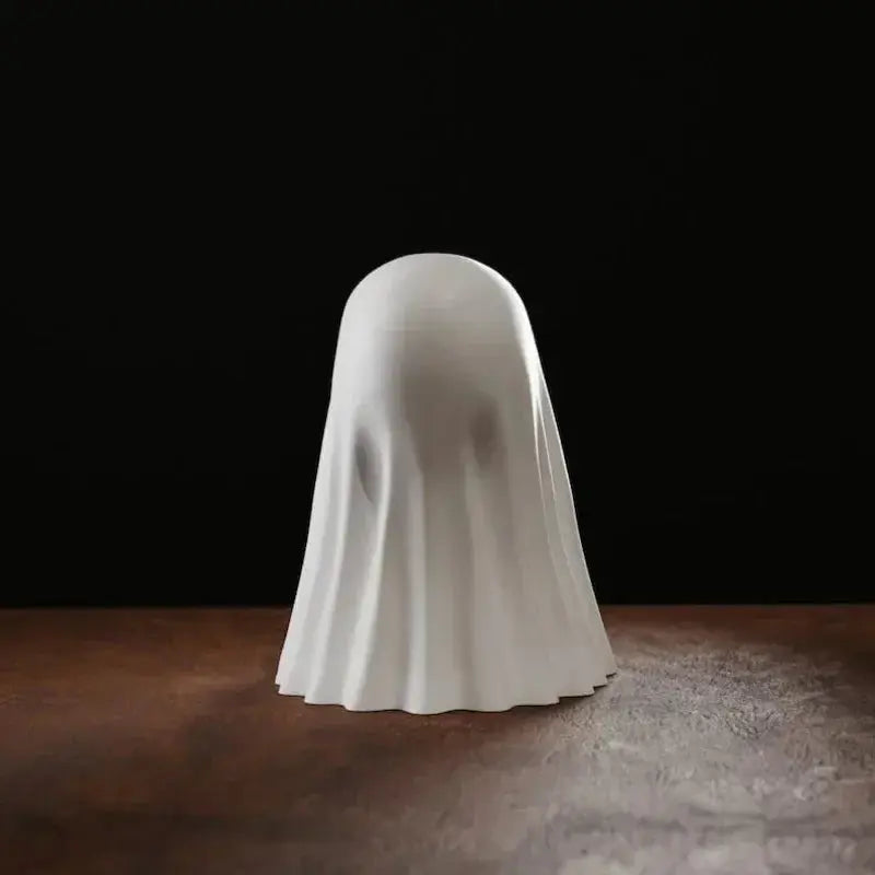 Luminous Middle Finger Ghost Statue – Cute Halloween Table Decoration