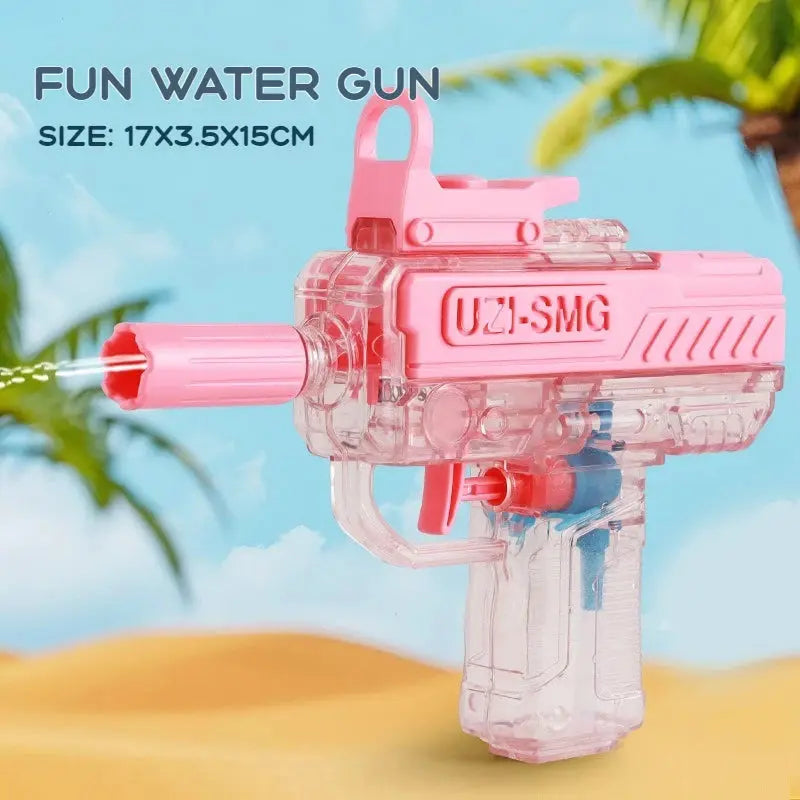 UZI-Style Water Gun – Battery-Free High-Pressure Full-Auto Water Blaster (Kids & Adults)