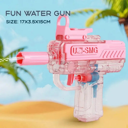 UZI-Style Water Gun – Battery-Free High-Pressure Full-Auto Water Blaster (Kids & Adults)