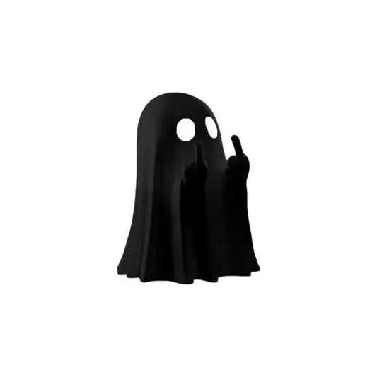Luminous Middle Finger Ghost Statue – Cute Halloween Table Decoration