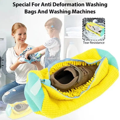 Shoe Washing Machine Bag with Cleaning Brush – Durable Laundry Set