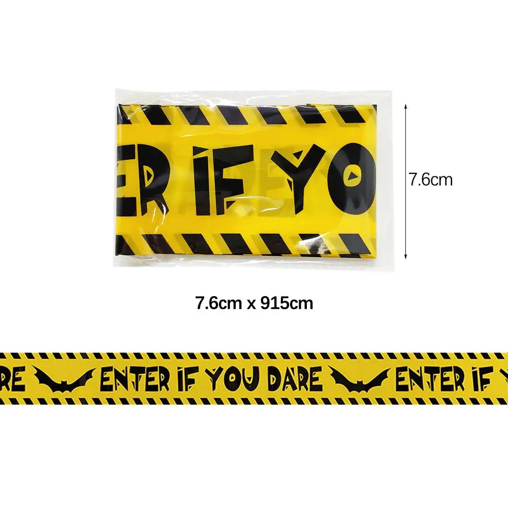 Danger Fright Tape – Easy Halloween prop to create creepy vibes.