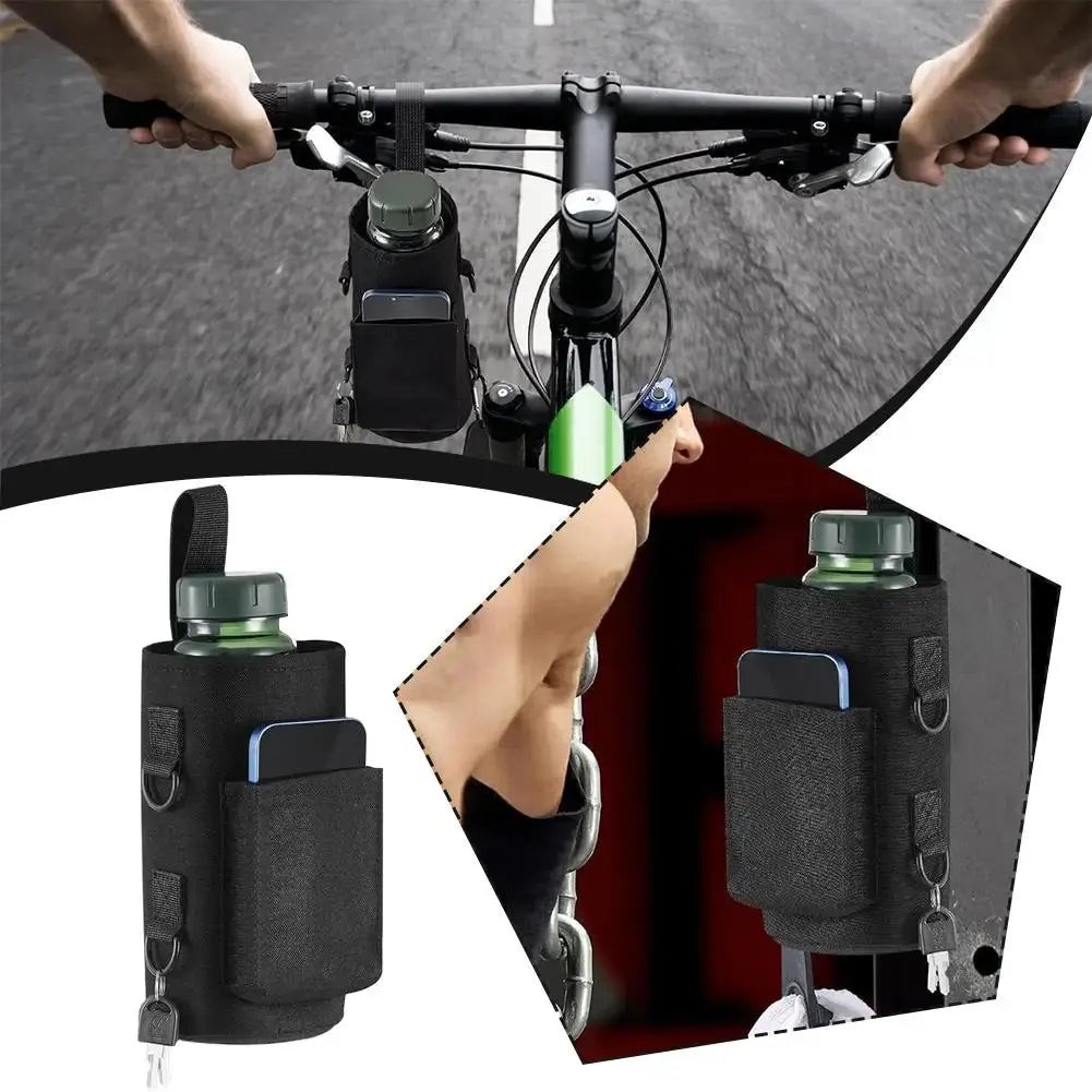 2025 New Magnetic Water Bottle Pouch Bag Gym-Specific Water Cup Holder with Strong Magnet for Outdoor Sports Cup Holder Bag