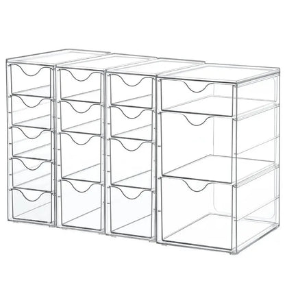 Vtopmart Acrylic Organizer – Clear Storage Drawers for Home & Office