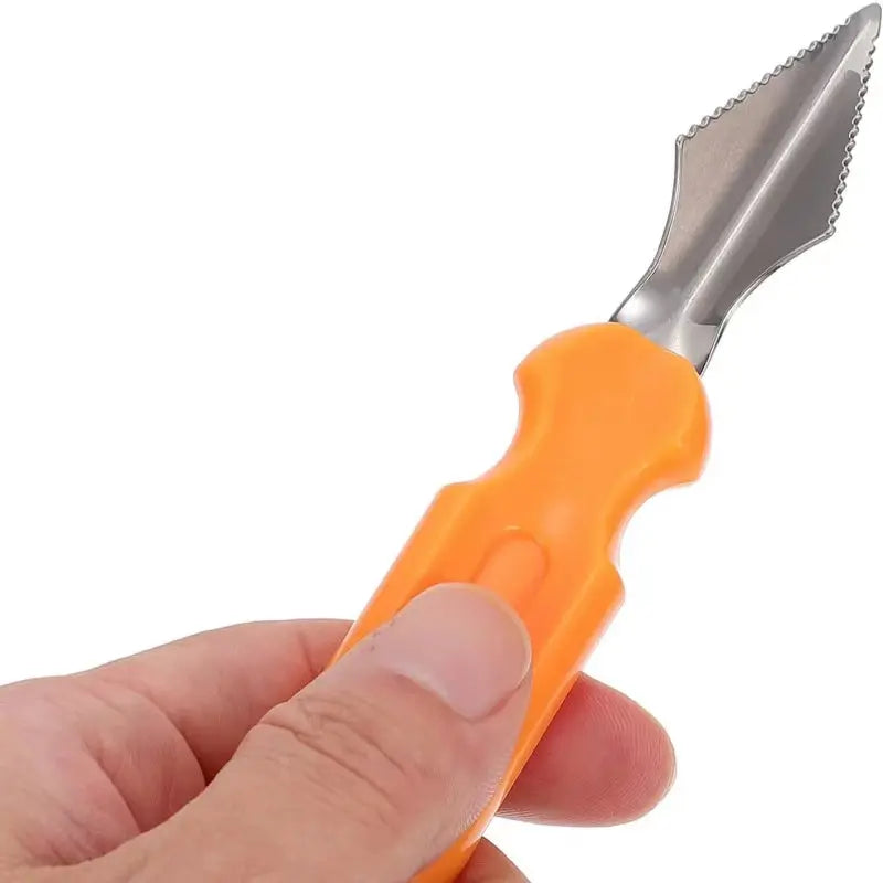 "7-in-1 Pumpkin Carving Tools – Everything you need for perfect Halloween pumpkins."