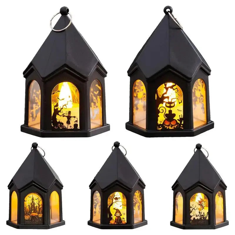 Halloween Handheld Castle Lights – Portable LED Lanterns for Spooky Party & Festive Décor